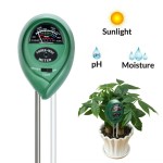 Soil analog tester, 3 in 1, light, PH and moisture, round model